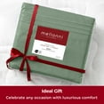 thumbnail image 5 of Mellanni Iconic Sheet Set Hotel Luxury Microfiber, Extra Deep Pocket, 4 Piece Queen, Sage, 5 of 8