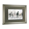 thumbnail image 2 of Classy Art DM5794 34 x 40 in. Running Wild by Carol Robinson Framed Watercolor Print Wall Art, 2 of 4