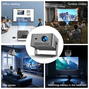 [1100 ANSI & Built-in TV] Magcubic Portable Projector 1080P Native with Auto Focus, Auto Keystone Correction, WiFi & Bluetooth, Built-in Streaming TV Stick, Supports 4K HDR10, Ideal for Home Theater