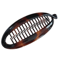 thumbnail image 2 of Parcelona French Large 5.5" Celluloid Ponytail Holder Banana Hair Clip for Women (Beige&TortoiseShell), 2 of 21