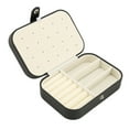 thumbnail image 4 of Estuche de viaje para joyas, caja de almacenamiento de joyas, caja de joyería de PU múltiple, caja de joyería de múltiples capas, caja de joyería de alta capacidad, 4 of 12
