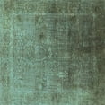 thumbnail image 1 of Ahgly Company Indoor Square Oriental Light Blue Industrial Area Rugs, 8' Square, 1 of 4