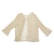 thumbnail image 1 of Women Spring Flare Long Sleeve Shrug Cardigan Hollow Out Crochet Knitted Open Front Sheer Lace Cover Up Sweater Casual Loose Outwear Coat, 1 of 4
