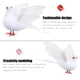 thumbnail image 4 of 2 palomas artificiales con plumas, palomas falsas, aves de espuma artificial para decoración, 4 of 7
