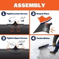 thumbnail image 3 of Polar Pusher 24 Inch Snow Pusher Shovel, Lightweight Non-Stick UHMW Blade Makes Plowing Snow Easy, Made in The USA, SNOWP24, 3 of 11