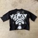 thumbnail image 1 of Camiseta de gran tamaño Retro Punk Rock, Top de manga corta de algodón con estampado gráfico de payaso Harajuku de Hip Hop, 1 of 4