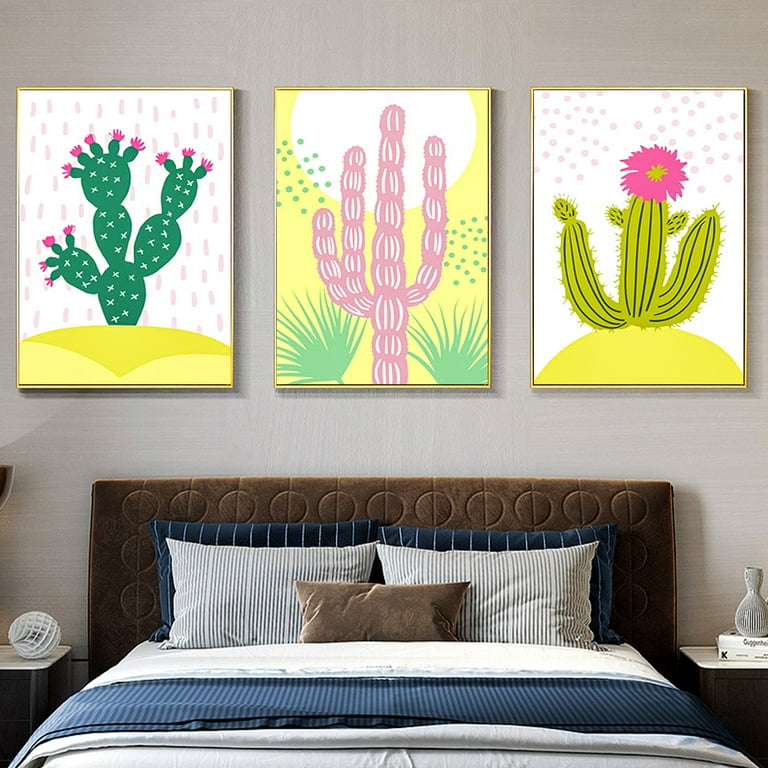 YALKIN 6pcs Cactus Paint by Numbers for Beginner Kids Canvas Art DIY  Paintings for Wall Decor Painting - 20x30cm/8x12in - Walmart.com