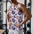 thumbnail image 5 of Logiee record rock music Skull Print Men's Workout Tank Top,Quick Dry Workout Tank Top,Gym Muscle Tee,Fitness Bodybuilding Sleeveless T Shirt-Large, 5 of 7