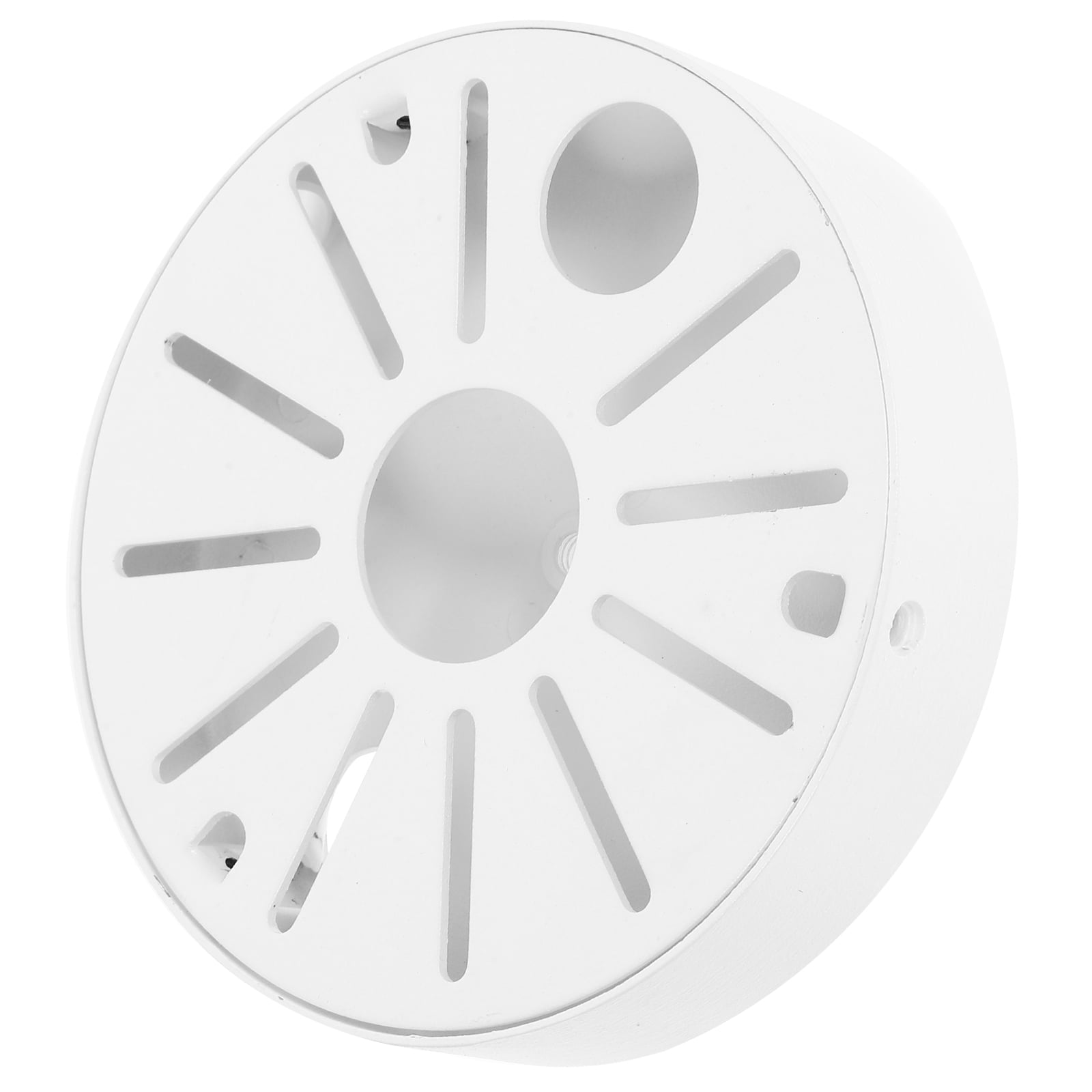 KALLORY 8Pcs White Aluminum Alloy CCTV Junction Box for Outdoor Cable Management and Dome Camera Mount