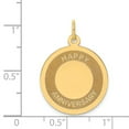 thumbnail image 3 of 14K Yellow Gold Charm Pendant Themed 27 mm 20 Happy Anniversary, 3 of 3