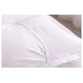 thumbnail image 5 of 2-Piece Embroidered Pillow Shams, Decorative Microfiber Pillow Covers Set Standard Size White, 5 of 7