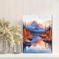 thumbnail image 2 of Qisvanset 12x16 Inch 2D Flat Framed Canvas Art, Black Horse Rustic Western Farmhouse Nature Landscape Wall Art, 2 of 5