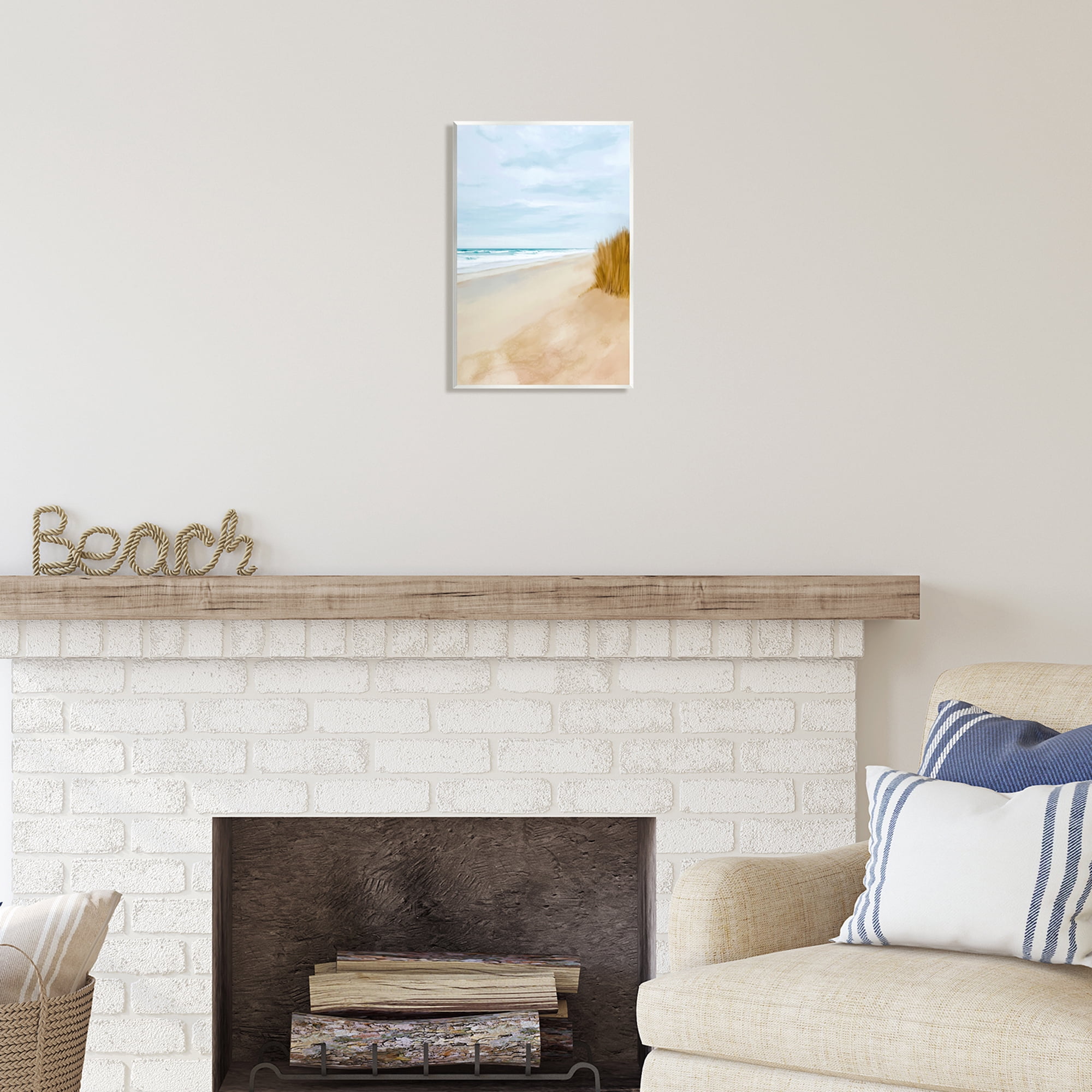 Stupell Industries Wilmington Sand Dunes Nature Painting Unframed Art Print Wall Art, 10 x 15