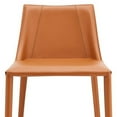 thumbnail image 4 of Rich Terra Cotta Faux Leather Counter Stool, 4 of 9