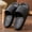 Black, variant on Mens Black EVA Slide Slippers Non-Slip Waterproof House Slippers Indoor Outdoor Comfortable Lightweight Washable,Size 7.5-8.5