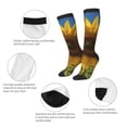 thumbnail image 3 of Naloa Sky Golden Sunflower Field Knee Socks, High Socks Long Stretchy Sock Women Knee High Stocking, Long Socks for Women, 3 of 6