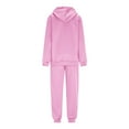 thumbnail image 6 of Arnsht Womens 2 Piece Outfits Lounge Hoodie Sweatsuit Sets Oversized Sweatshirt Fall Fashion Baggy Sweatpants with Pockets Pink XL, 6 of 9