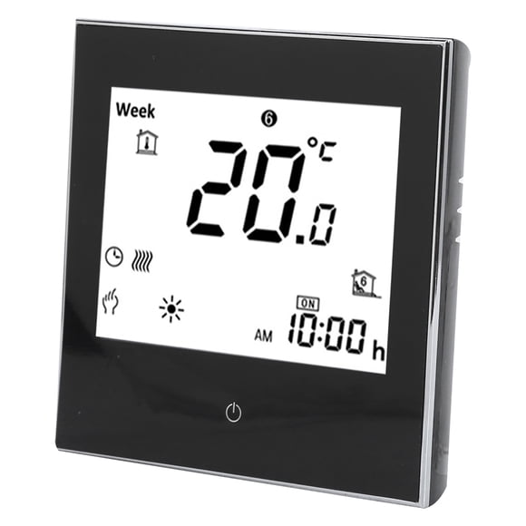 AC110-230V Accurate Thermostat, Heating Room Thermostat, Smart Heating Thermostat Home For Heating Room Black