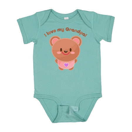 

Inktastic I Love My Grandpa- Cute Baby Bear Boys or Girls Baby Bodysuit