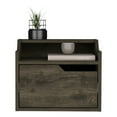 thumbnail image 4 of Floating Nightstand In Dark Brown For Bedroom: Streamlined Storage Option Spacious Drawer & Modern Look, 4 of 4