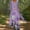 T4# Purple Womens Summer Dress, variant on Summer Dresses for Women Casual, Womens Plus Size Summer Dresses Flowy Floral Print Two-Piece Set Dress Crewneck Sleeveles Dress Cadigan for Wedding Guest