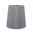 thumbnail image 4 of Meriville Set of 1 Gray Faux Silk Clip On Chandelier Lamp Shades, 3.5-inch by 4.5-inch by 4.5-inch, 4 of 5