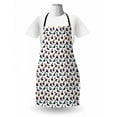 thumbnail image 3 of Cats Apron, Silhouettes of Chunky Animals Design with Winter Clothes Whiskers on a Plain Backdrop, Unisex Kitchen Bib with Adjustable Neck for Cooking Gardening, Adult Size, Multicolor, by Ambesonne, 3 of 4