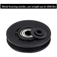 thumbnail image 6 of BUZIFU  2Pcs Gym Pulley Wheel 90mm Pulley Wheel Universal Bearing Pulley Wheel Wearproof Cable Gym Equipment Part Replacement Gym Equipment Part for Gym Fitness Equipment Cable Machine- Black, 6 of 7