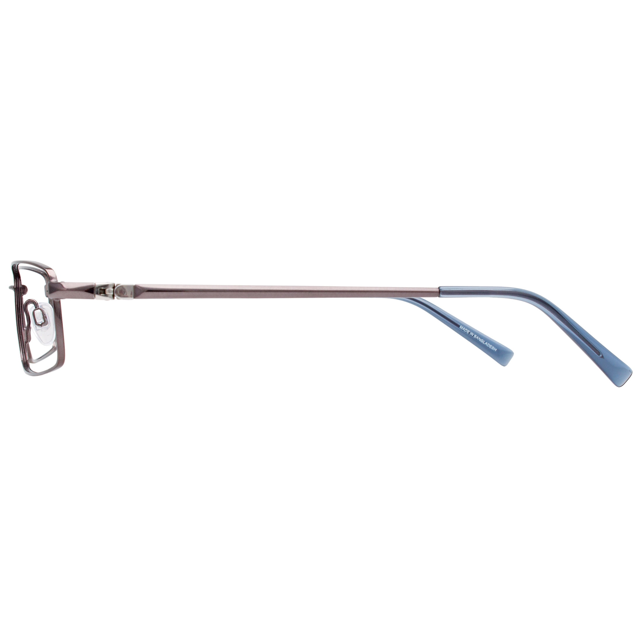 EasyTwist TurboFlex Men's Full Rim Eyeglasses, ET902, Blue, 52-16-135, with Case