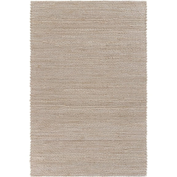 Laddha Home Designs 7.75' x 9.75' Brown and Ivory Hand Woven Rectangular Area Throw Rug