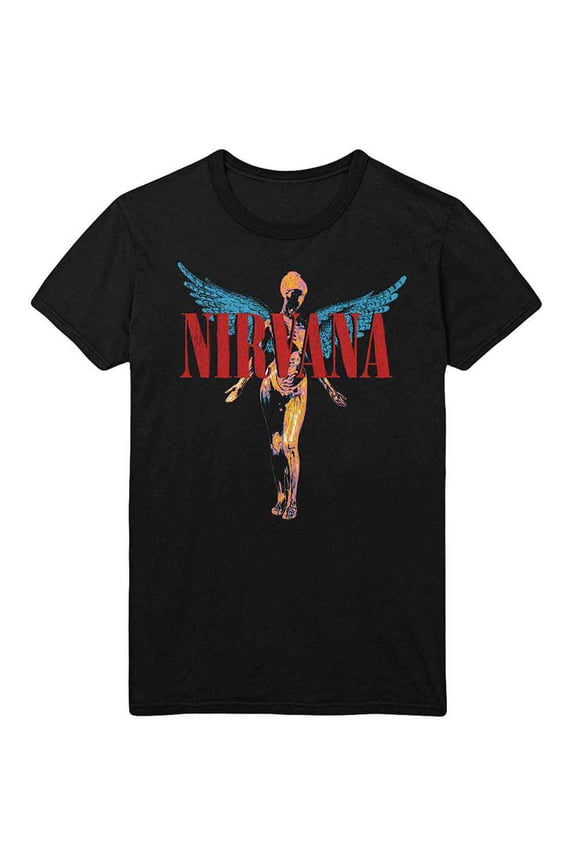 Nirvana Unisex T-Shirt Angelic (Plus Sizes) (XXXX-Large)