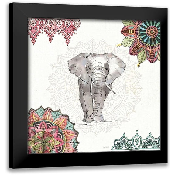 Tavoletti, Anne 12x12 Black Modern Framed Museum Art Print Titled - Mandala Morning IV