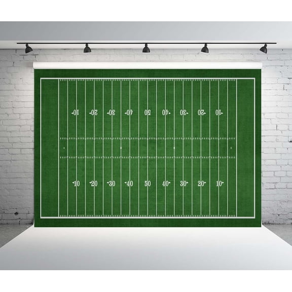 American Football Field Backdrop Green Lawn Football Stadium Background Sports Event Birthday Party Decorations Banner Photo Booth Props