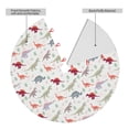 thumbnail image 2 of Yiaed Cute Dinosaur Print Christmas Tree Skirt , Tree SkirtsTree Mat for Christmas Winter Holiday Indoor Decorations-48", 2 of 7