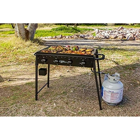 

Country Smokers CSGDL0590 The Highland 4-Burner Portable Griddle Large Black