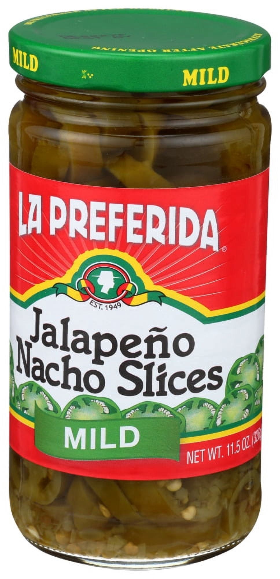 La Preferida Mild Jalapeno Nacho Slices, 11.5 Oz Pack Of 12