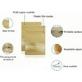 thumbnail image 2 of MITOB Pack 100Pcs Resealable Brown Kraft Paper Window Bags (Inner Size 2.36x2.36inch) for Zip Food Storage Lock Seed Packets Coin Envelopes Zipper Lock Cookies Coffee Beans Storage Bags, 2 of 4
