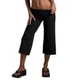 thumbnail image 4 of Babaley Womens Capri Yoga Pants High Waist Flared Lounge Trousers Pull On Stretch Comfy Casual Daily Workout Gym Sports Bottoms, 4 of 9