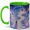 Green, variant on Cloud Door Stairway 11oz Ceramic Mug, Dreamy Moon Portal Art