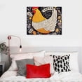 thumbnail image 4 of PIKWEEK Chicken Art Rooster Art Yellow Wall Art Fried Chicken Recipe Nana's Fried Chicken Kitchen Artwork Quotes Art for Kitchen Gift for Popeye's Spicy Chicken Sandwich Lover  16x12in, 4 of 4