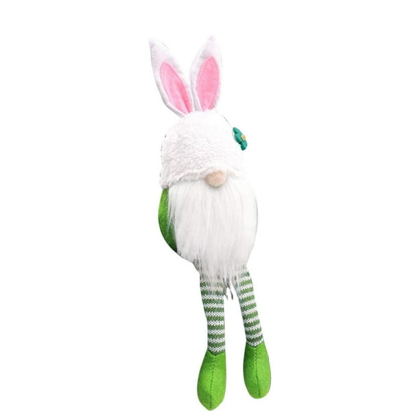 Conejito De Pascua, Muñeco De Peluche A Rayas, Conejos De Peluche, Juguete De Primavera, Figurita De Pascua, Elfo, Enano, Decoración Del Hogar, Regalo De Pascua Inevent HA047018-02