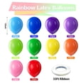 thumbnail image 2 of Globos de látex Bezente Rainbow de 12 pulgadas, paquete de 100, 2 of 7