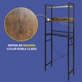 thumbnail image 3 of Mueble Organizador Para Baño con Repisas De Madera y Tubos de Metal Toalleros, 3 of 7