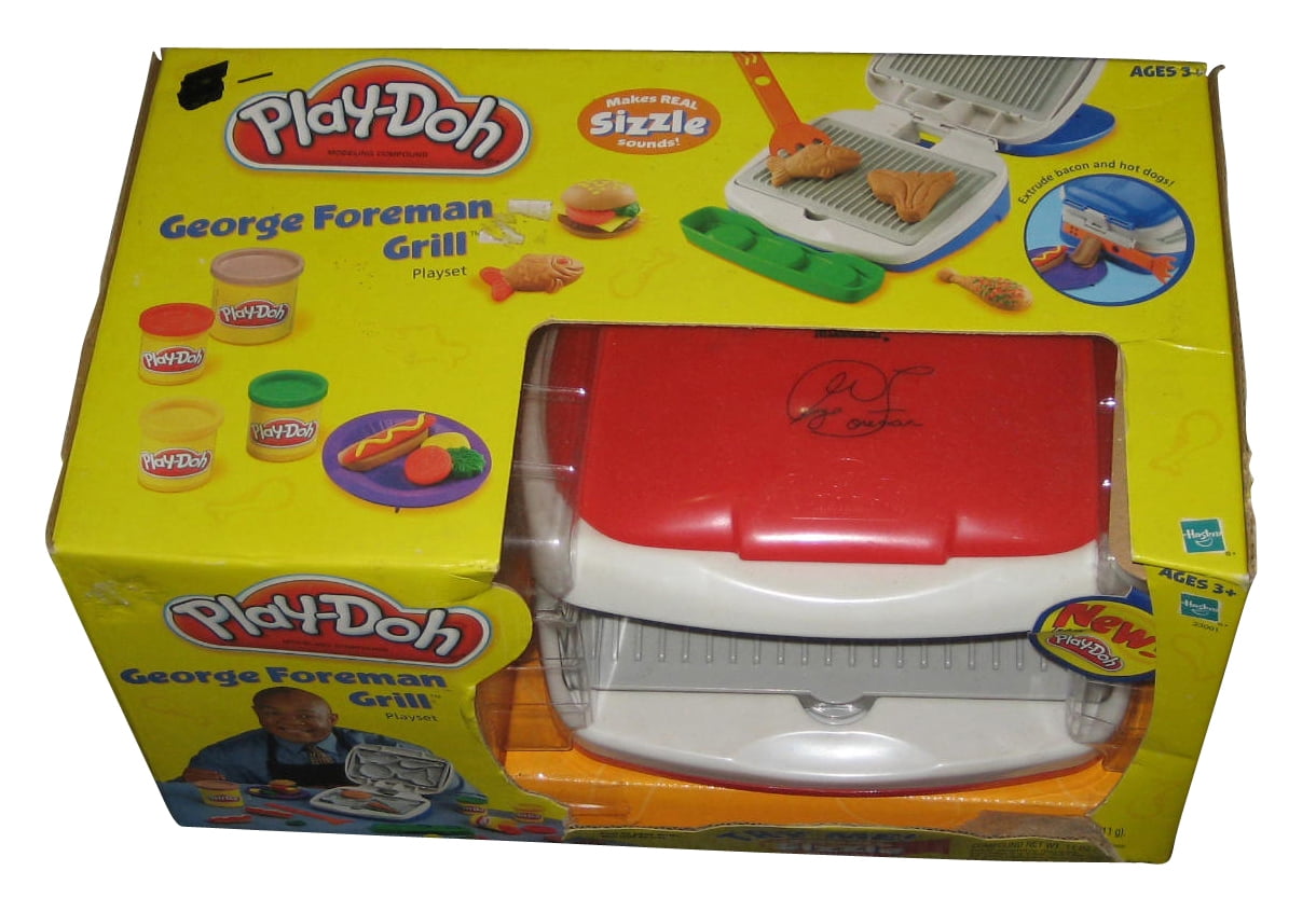 PlayDoh Foreman Grill Real Sizzel Sounds (2003) Hasbro Toy Play