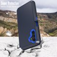thumbnail image 4 of TASHHAR Samsung Galaxy A04S Case/A13 5G Case with Belt Clip Holster Military Grade Heavy Duty Protection 3 in 1 Shockproof Armor Rugged Durable for Galaxy A04S/A13 5G Phone - Dark Blue+Blue, 4 of 10