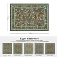 thumbnail image 7 of ATHOPE 5x7 Area Rugs for Living Room Bedroom, Floral Washable Soft Low Pile Rug with Non-Slip Backing, Large Vintage Distress Print Pattern Carpet, Green Floral, 7 of 7