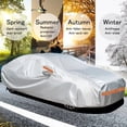 thumbnail image 6 of 163x67x59 inches Universal Car Cover for Sedan Waterproof Indoor Outdoor All Weather Full Auto Cover Sun UV Snow Dust Resistant Protection Cover, Size S, 6 of 10