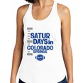 thumbnail image 2 of Saturdays in Colorado Springs Tank Top Fitted Racerback Women's Medium Heather Grey, 2 of 5