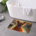 thumbnail image 7 of Non Slip Door Mat, Maple Leaf Meditating Chihuahua Fast Drying Bath Tub Mats, Absorbent Bathroom Rugs Entrance Welcome Mat, Bath MatS for Tub, Floor, Home, Kitchen, Hotel,16x24in, 7 of 7