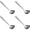Silver*4, variant on Goodw7 Large Soup Spoon, Stainless Steel Long Handle Eating Spoon Rustproof Durable, Mirror Polished Silverware for Hot Pot Coffee Dessert Kitchen